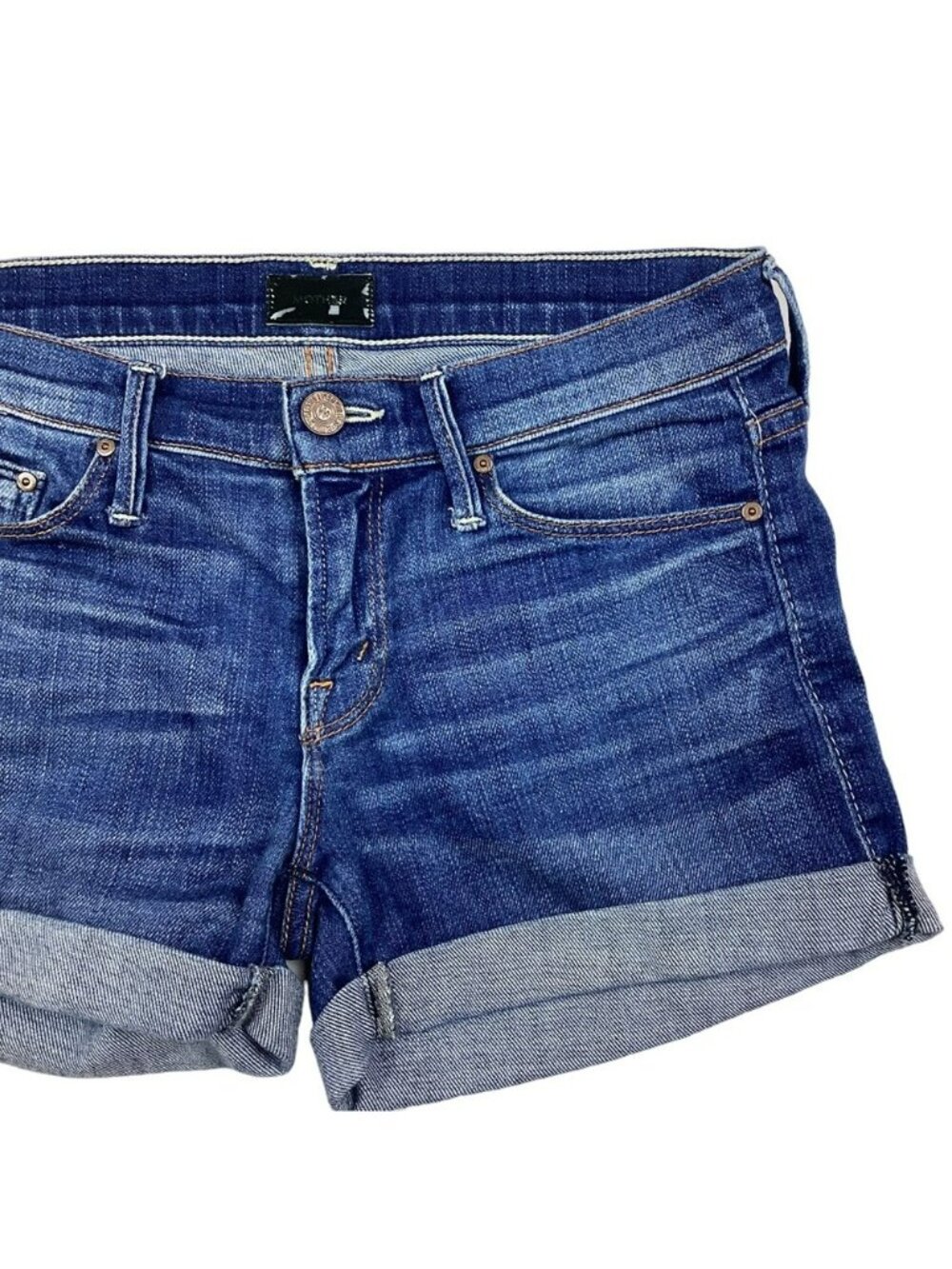 Mother Short Short Cuffed Short Blue 24 "Cry of the Peacock" - Picture 5 of 12